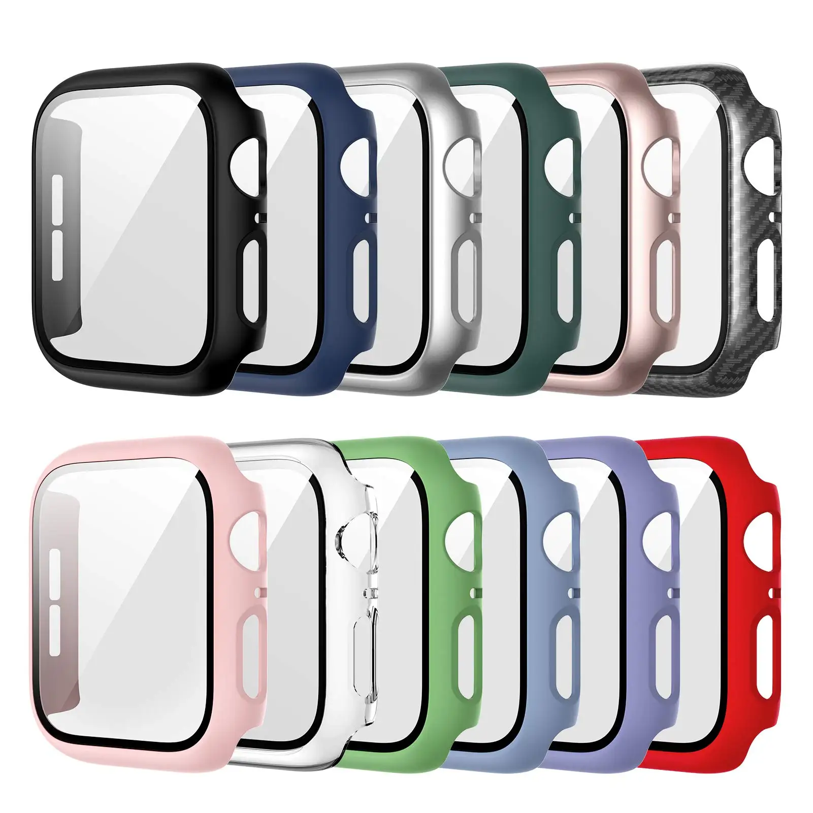 Iwatch Smartwatch Series 7 - Tempered Glass+cover For Apple Watch 9