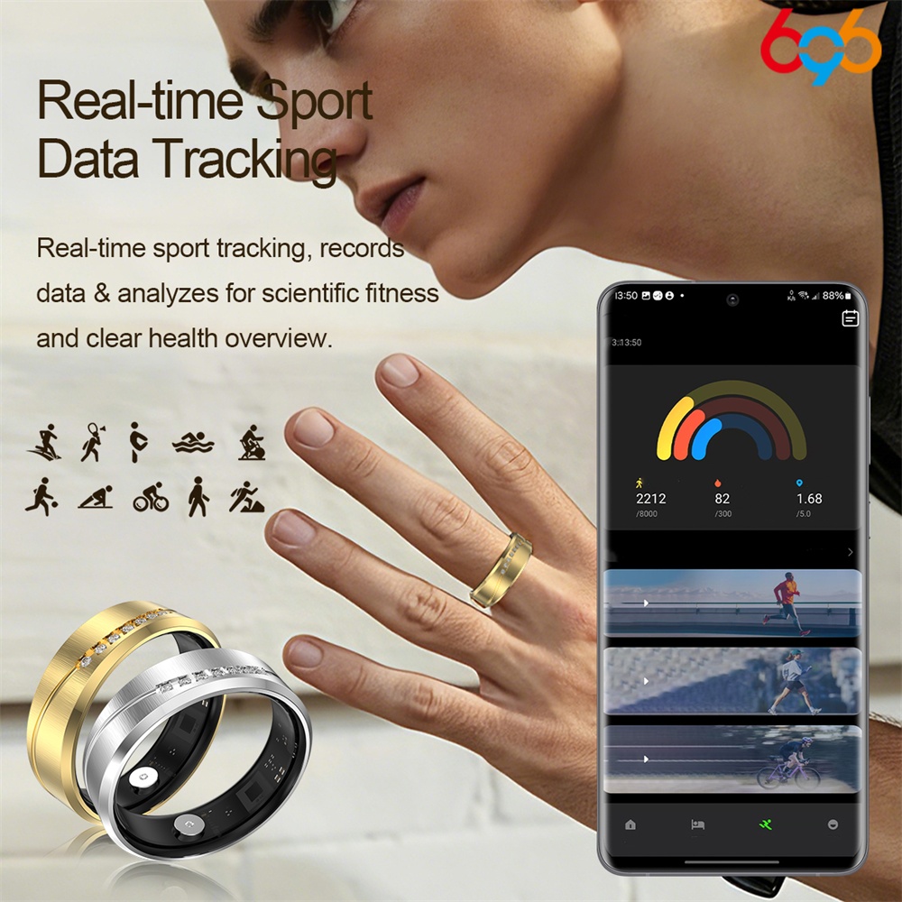 Watches Ladies Smartwatch - Watch Lady Man Vibration Smart Ring