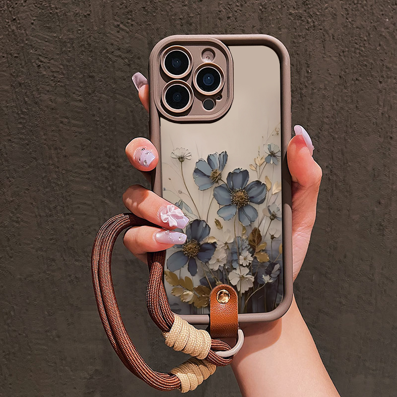 Blue Flower Lanyard Strap Rope - Samsung Galaxy Strap recension och pris