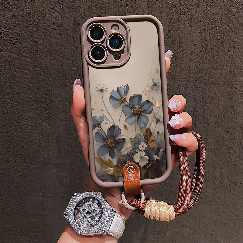 Blue Flower Lanyard Strap Rope - Samsung Galaxy Strap recension och pris
