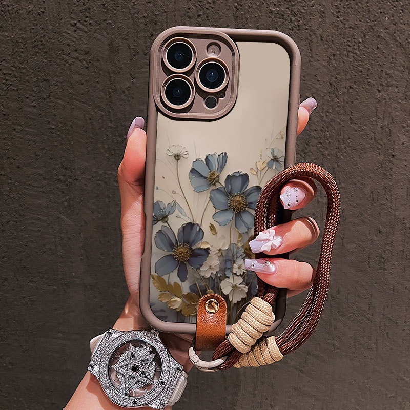 Blue Flower Lanyard Strap Rope - Samsung Galaxy Strap recension och pris