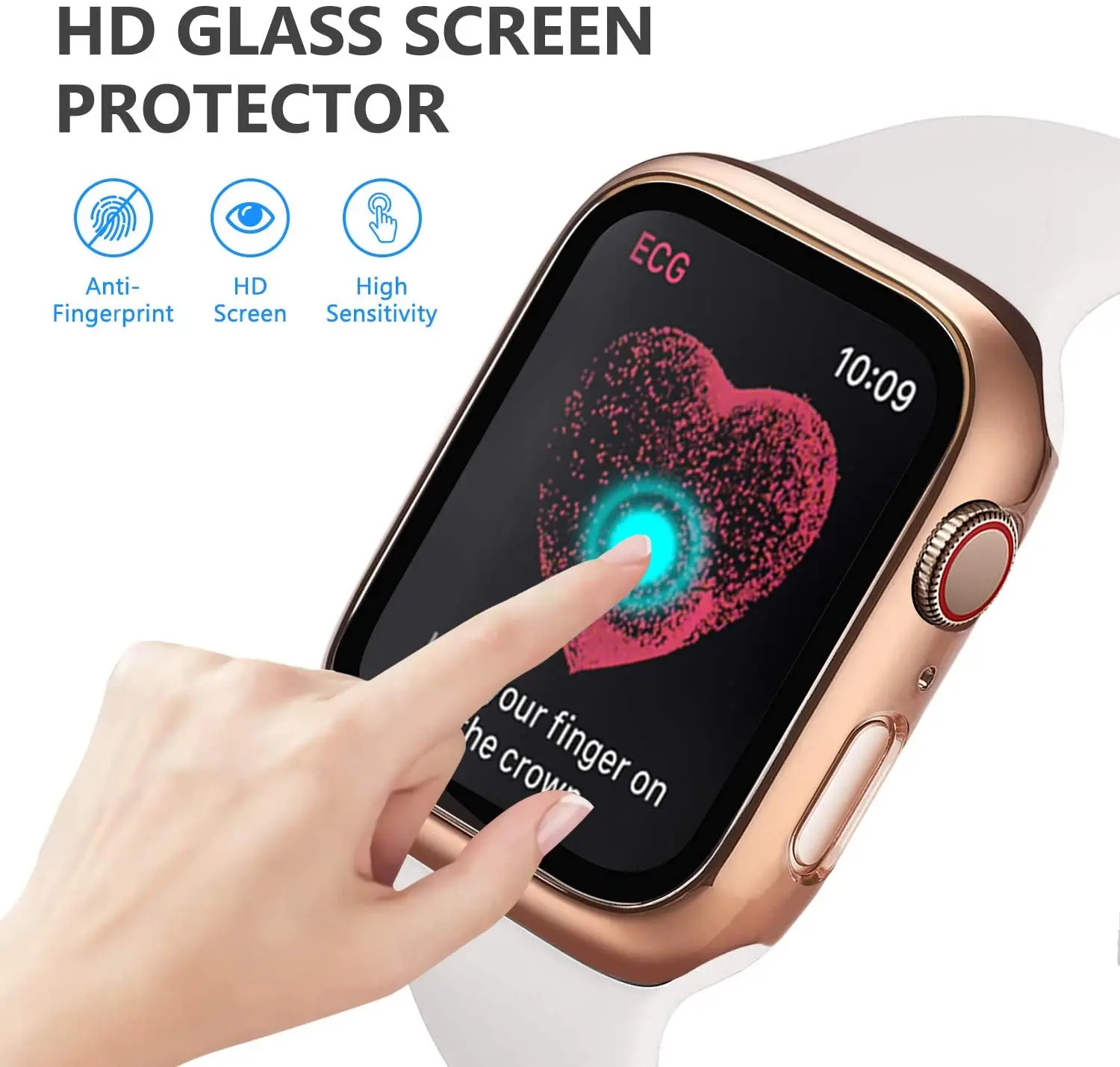 Tempered Glass+cover For Apple - Iwatch Smartwatch Series 7 recension och pris
