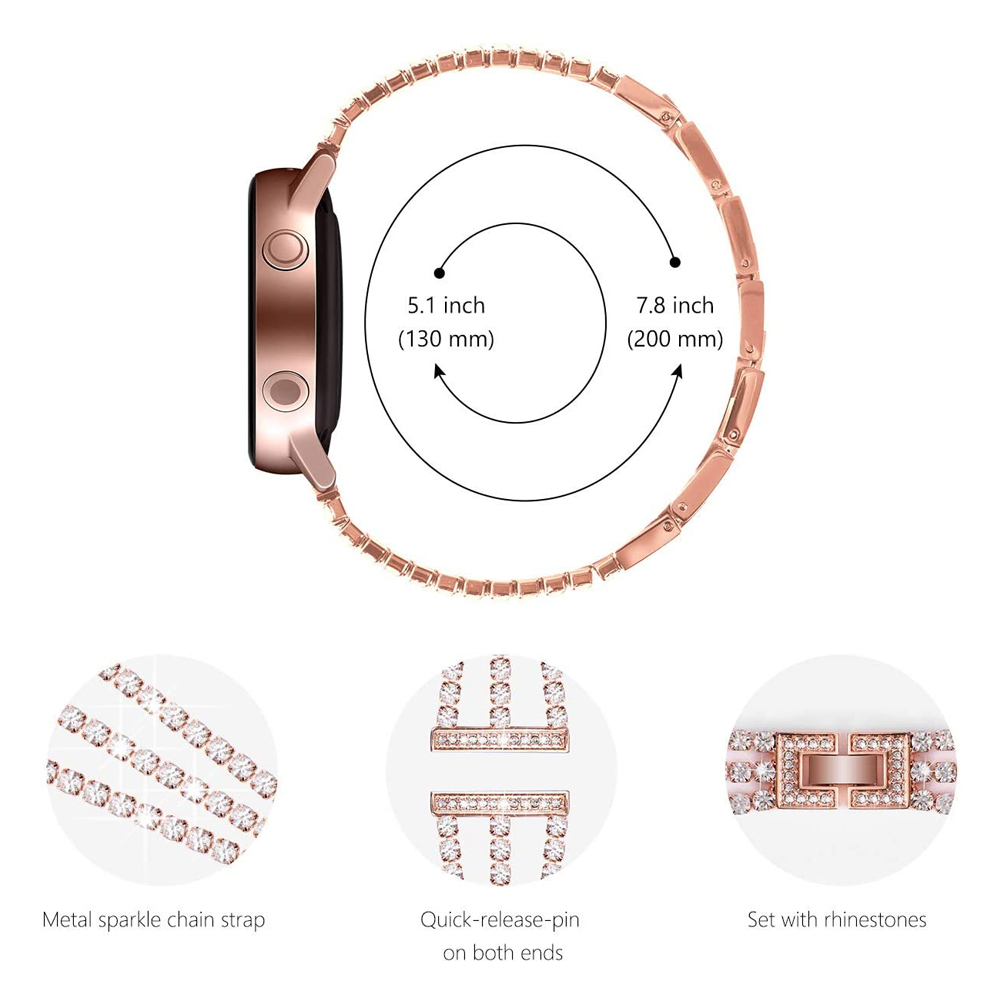 20mm 22mm Metal diamond strap  - Watches Ladies Smartwatch recension och pris