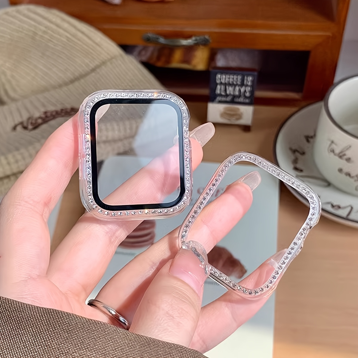 Glass+Diamond Case For Apple w - Iwatch Smartwatch Series 7 recension och pris