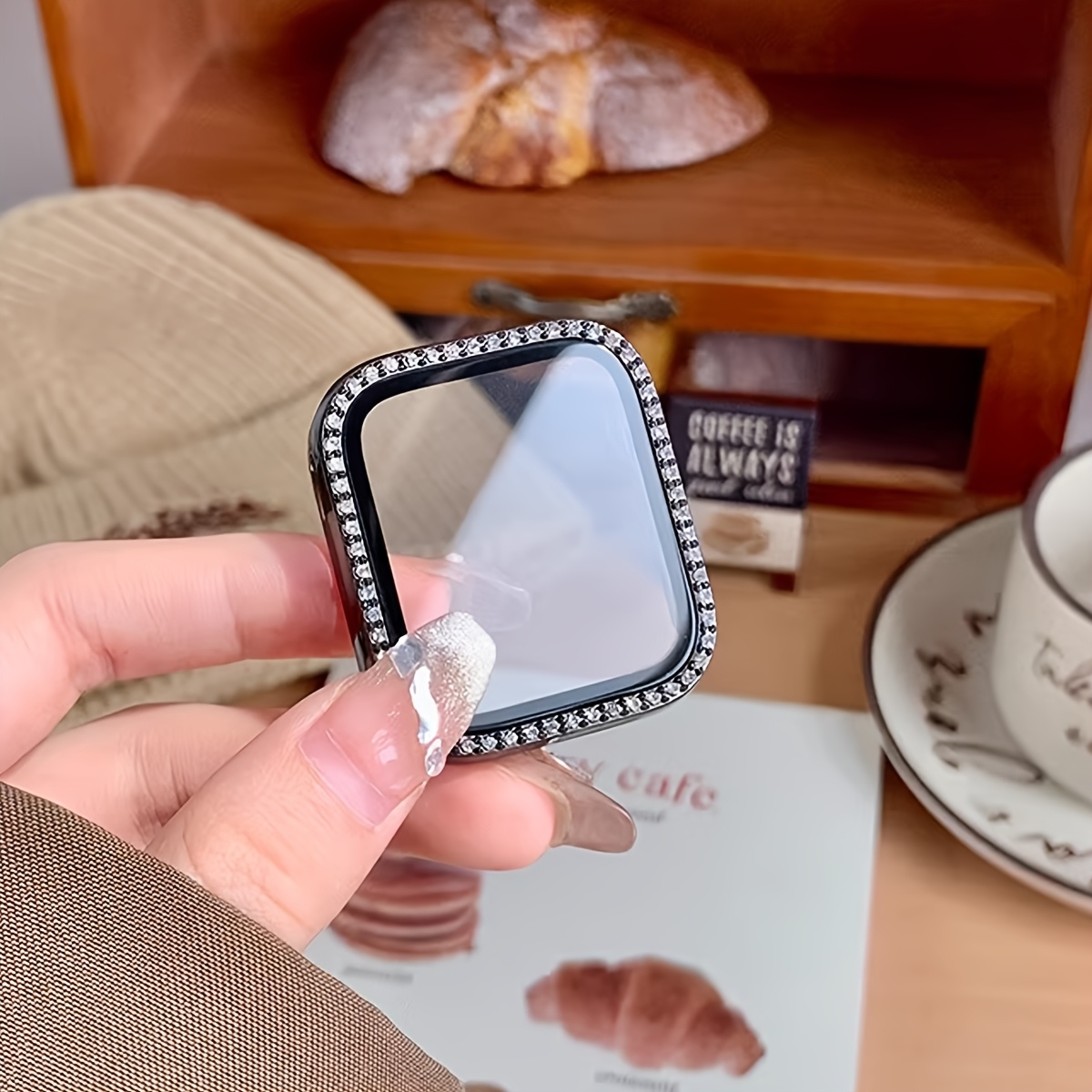Glass+Diamond Case For Apple w - Iwatch Smartwatch Series 7 recension och pris