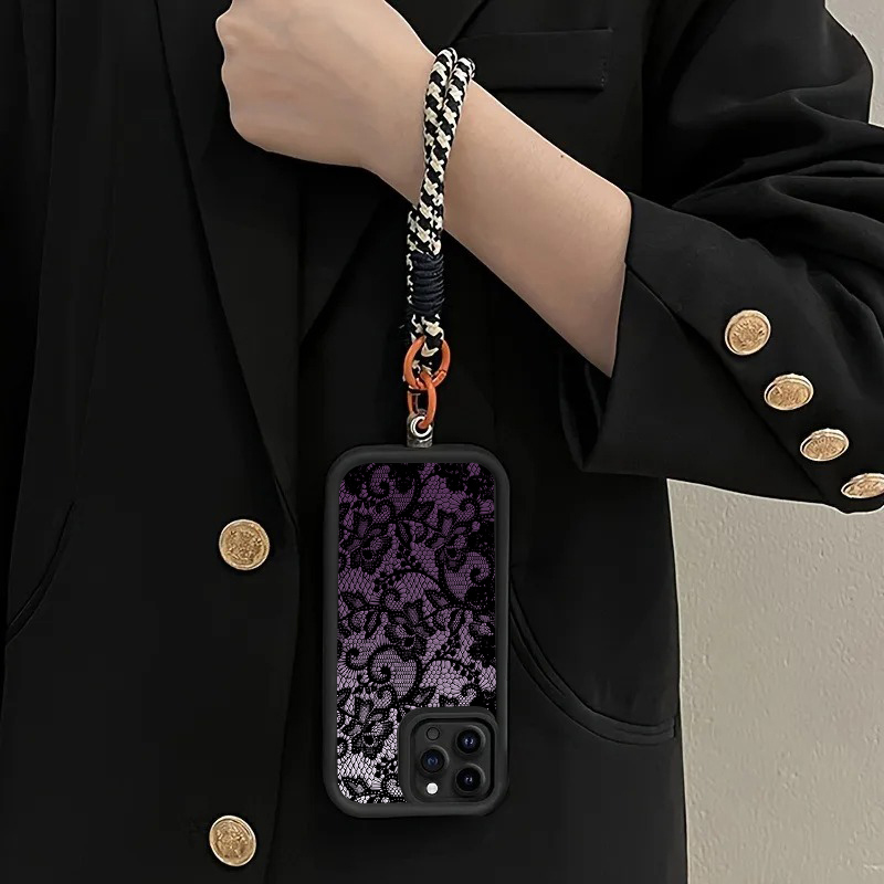 Black Purple Lace Hang Strap P - Samsung Galaxy Strap recension och pris