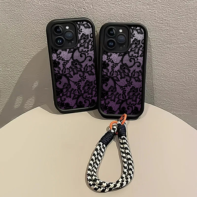 Black Purple Lace Hang Strap P - Samsung Galaxy Strap recension och pris