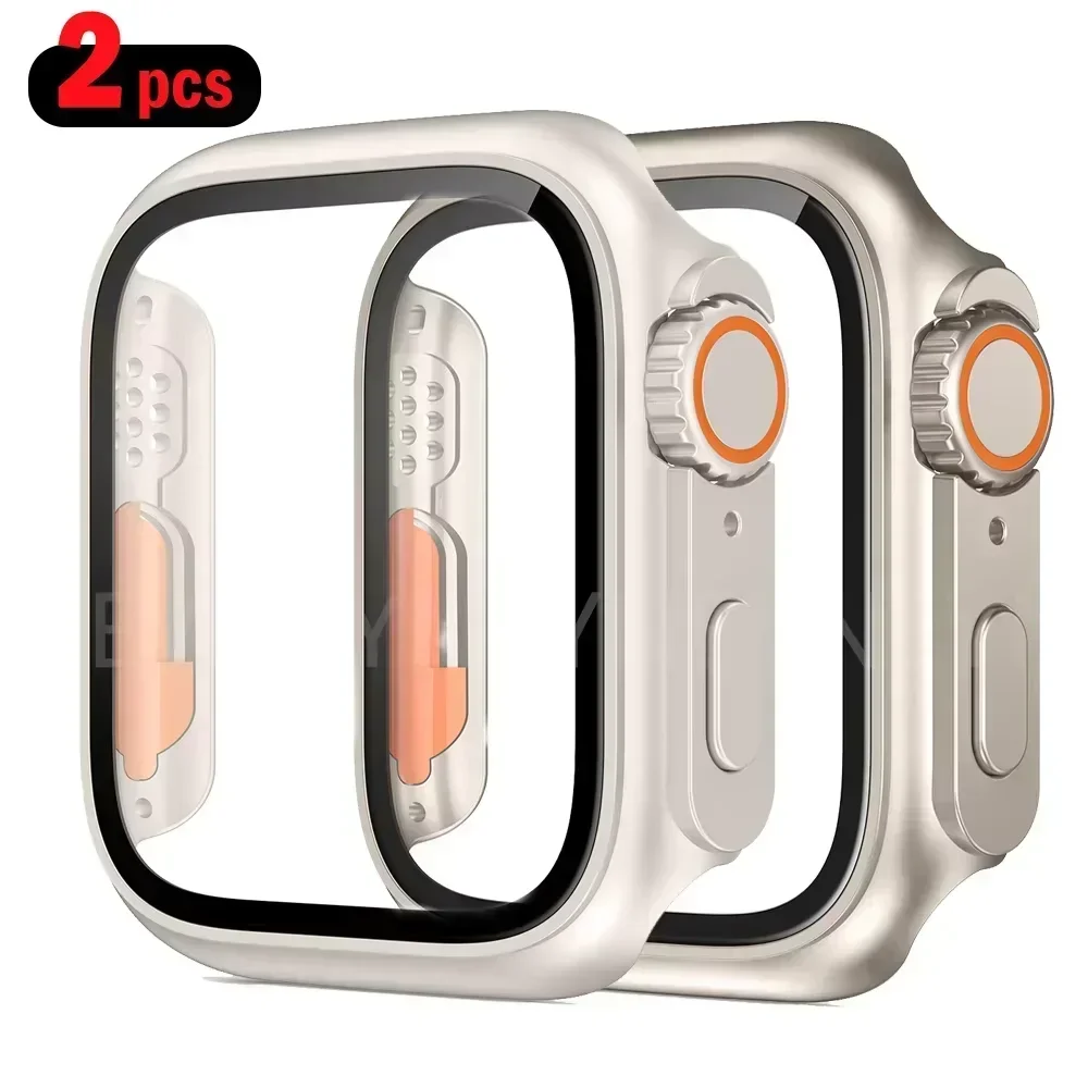 2PCS Tempered Glass+Cover For  - Iwatch Smartwatch Series 7 recension och pris