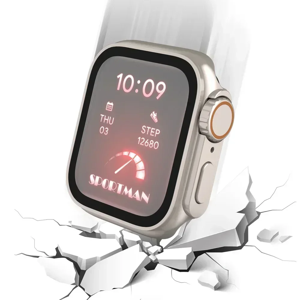 2PCS Tempered Glass+Cover For  - Iwatch Smartwatch Series 7 recension och pris