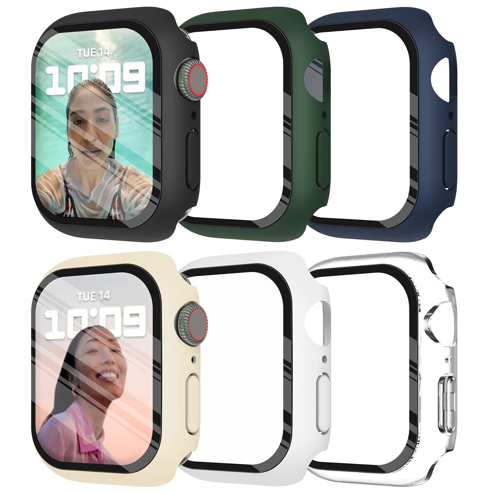 Tempered Glass+cover For Apple - Iwatch Smartwatch Series 7 recension och pris