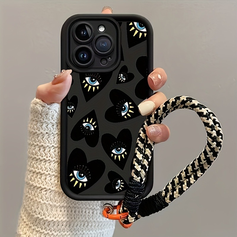 Black Love Heart Eye Hang Stra - Samsung Galaxy Strap recension och pris