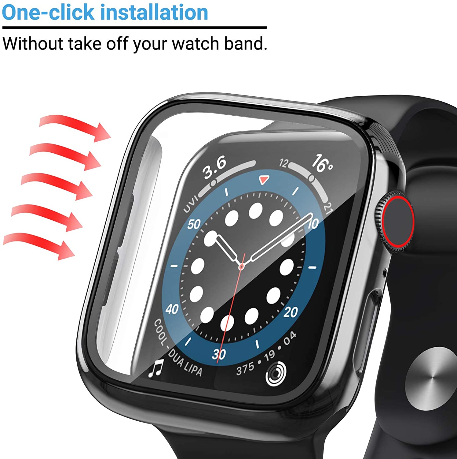 Glass+cover For Apple Watch Ca - Iwatch Smartwatch Series 7 recension och pris