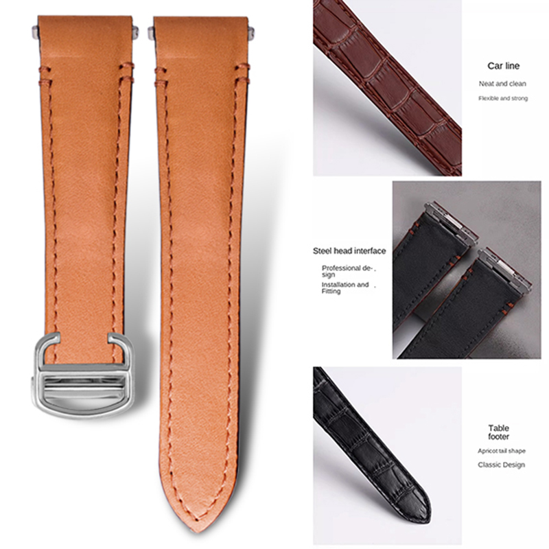 21mm 19mm Cow leather Watch St - Cartier Watch Tank recension och pris