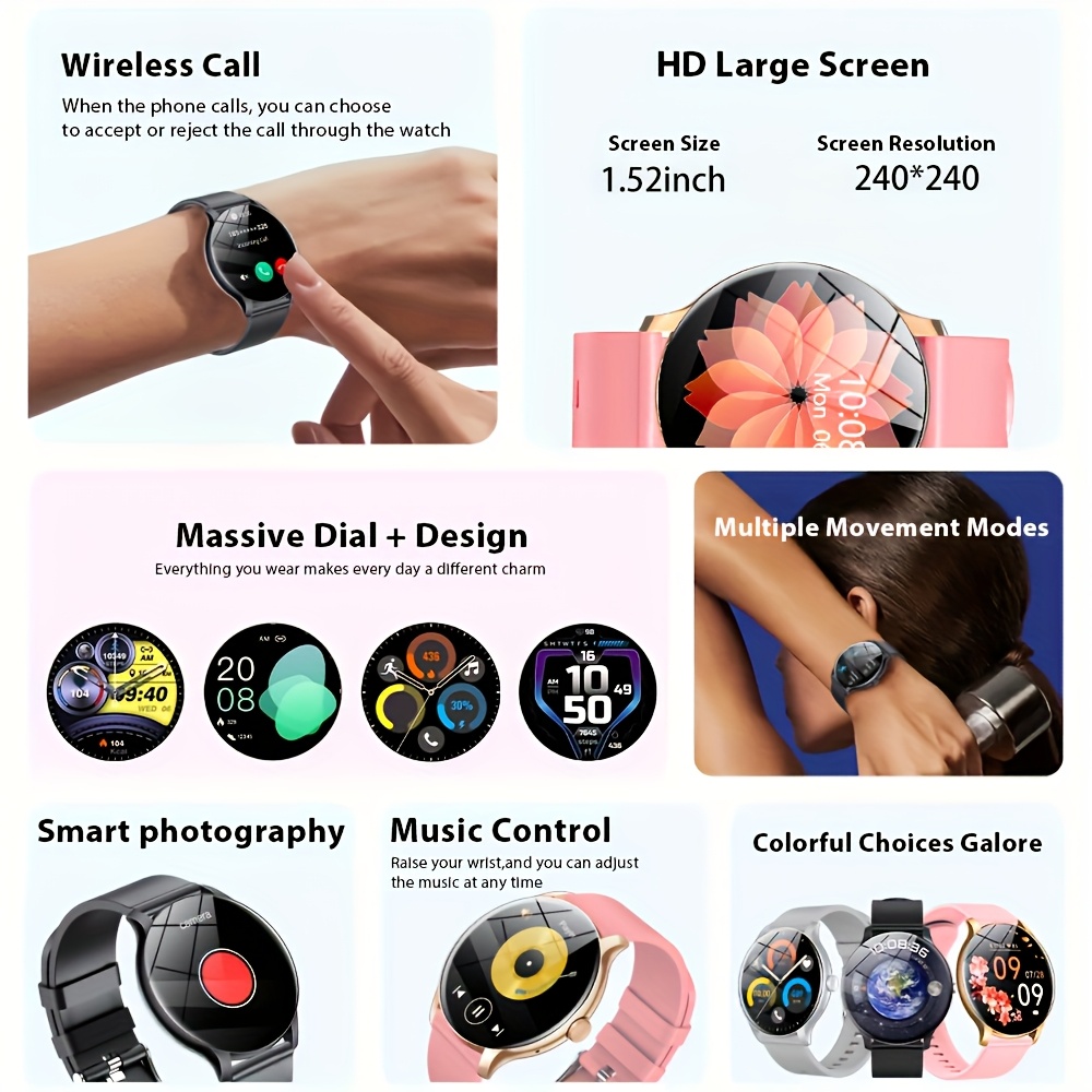 LAXASFIT 2026 Smart Watch 1.52 - Smartwatch Watches For Men Digital recension och pris