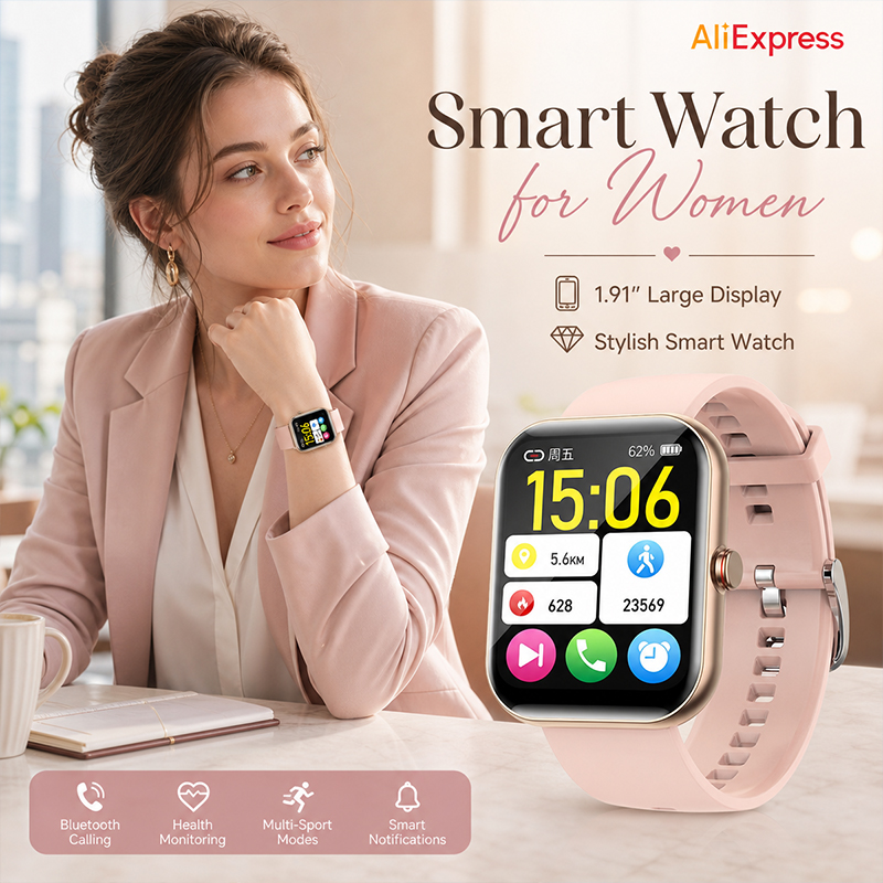 Women Smart Watch BT Call Hear - Smartwatch Ladies Watches For Women recension och pris