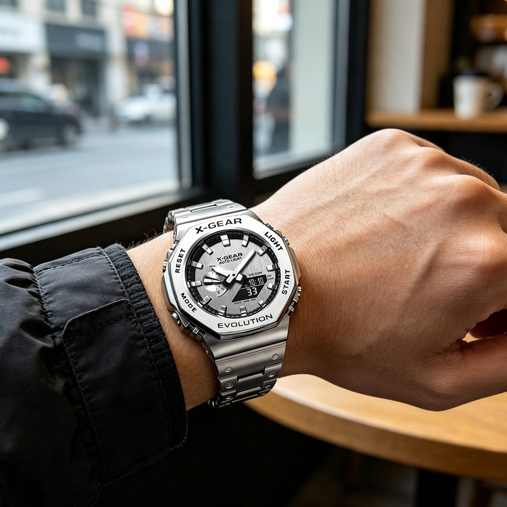 X-GEAR Dual Display Digital Sp - Smartwatch Watches For Men Digital recension och pris