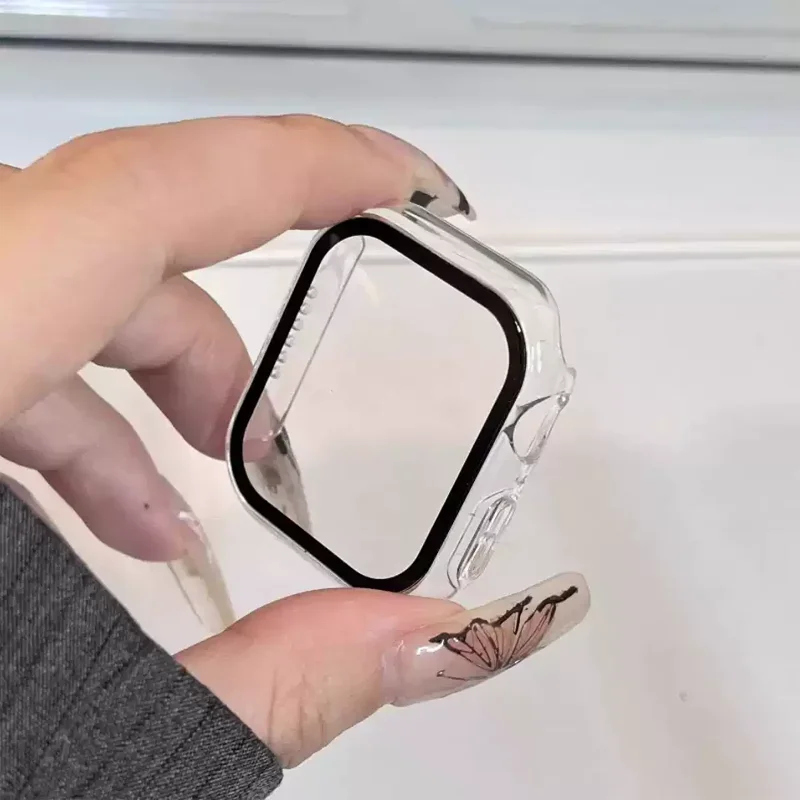 Glass + Case for Apple Watch 4 - Iwatch Smartwatch Series 7 recension och pris