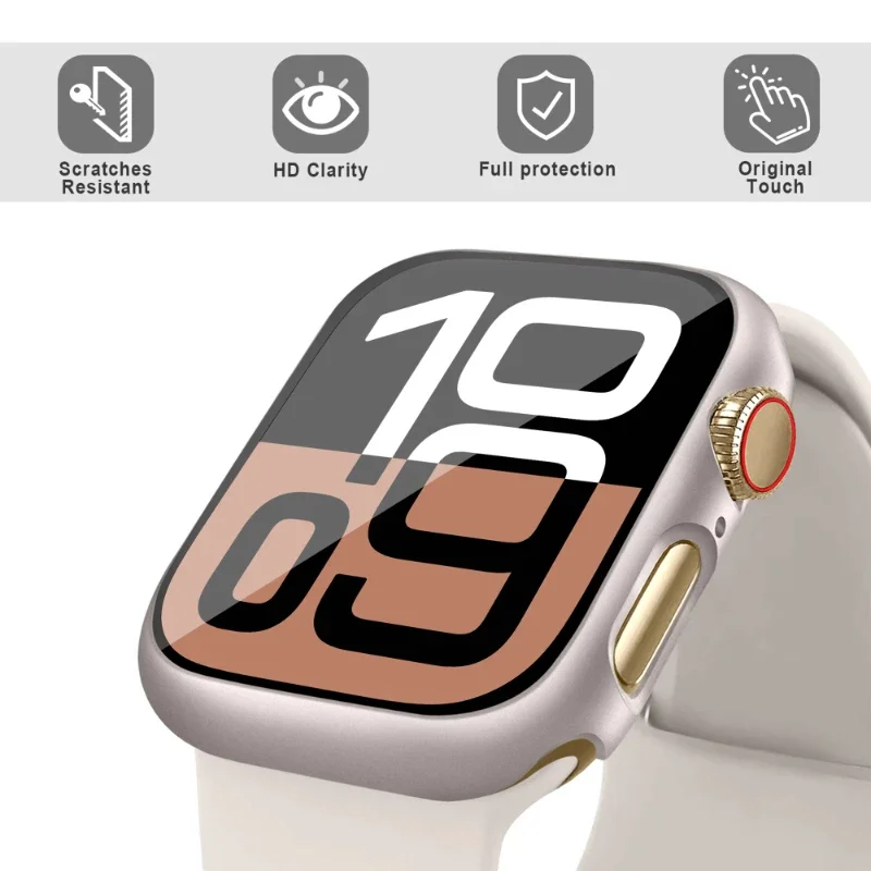 Glass + Case for Apple Watch 4 - Iwatch Smartwatch Series 7 recension och pris