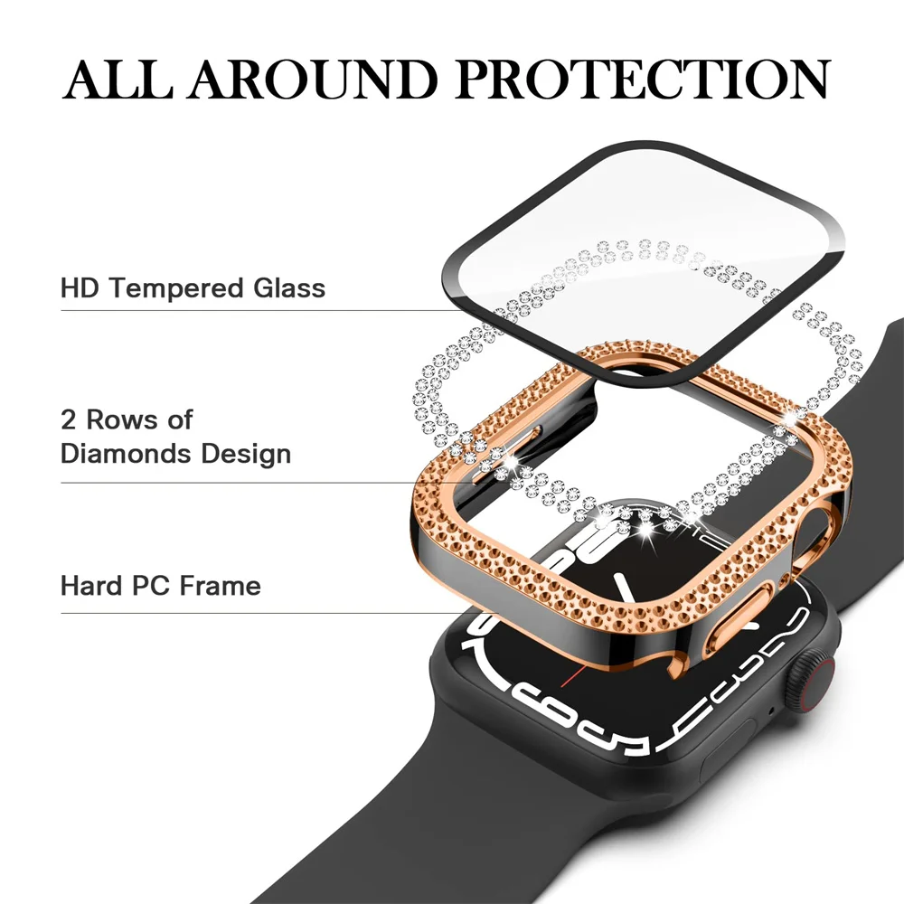 Diamond Cover For Apple watch  - Iwatch Smartwatch Series 7 recension och pris