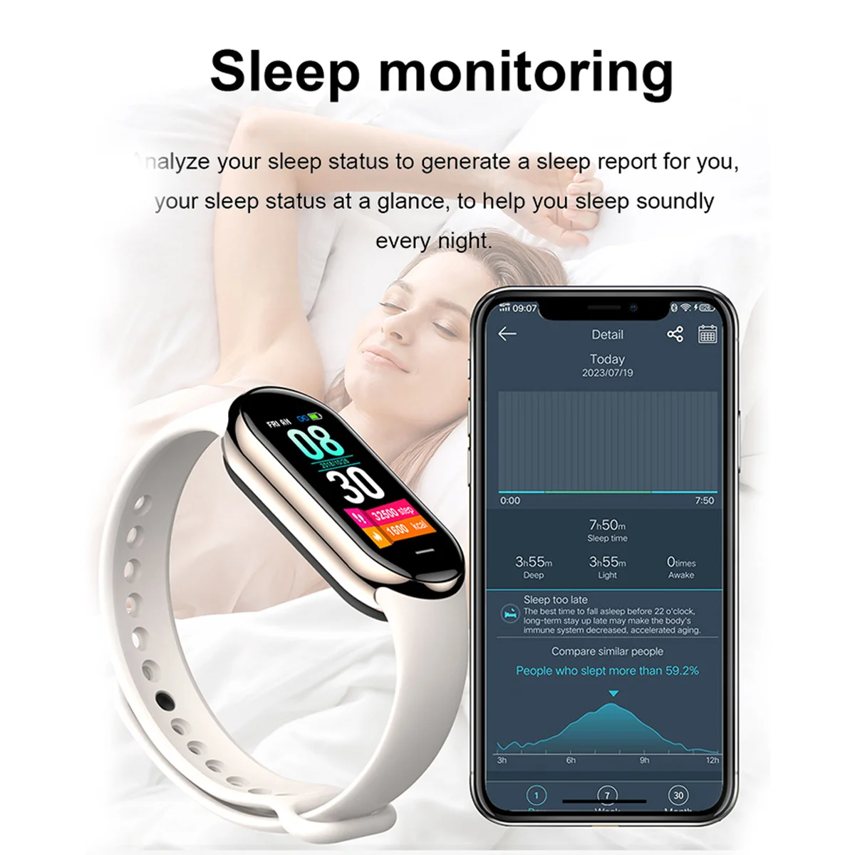 New Original Small M8 Band Sma - Smartwatch Watches For Men Digital recension och pris