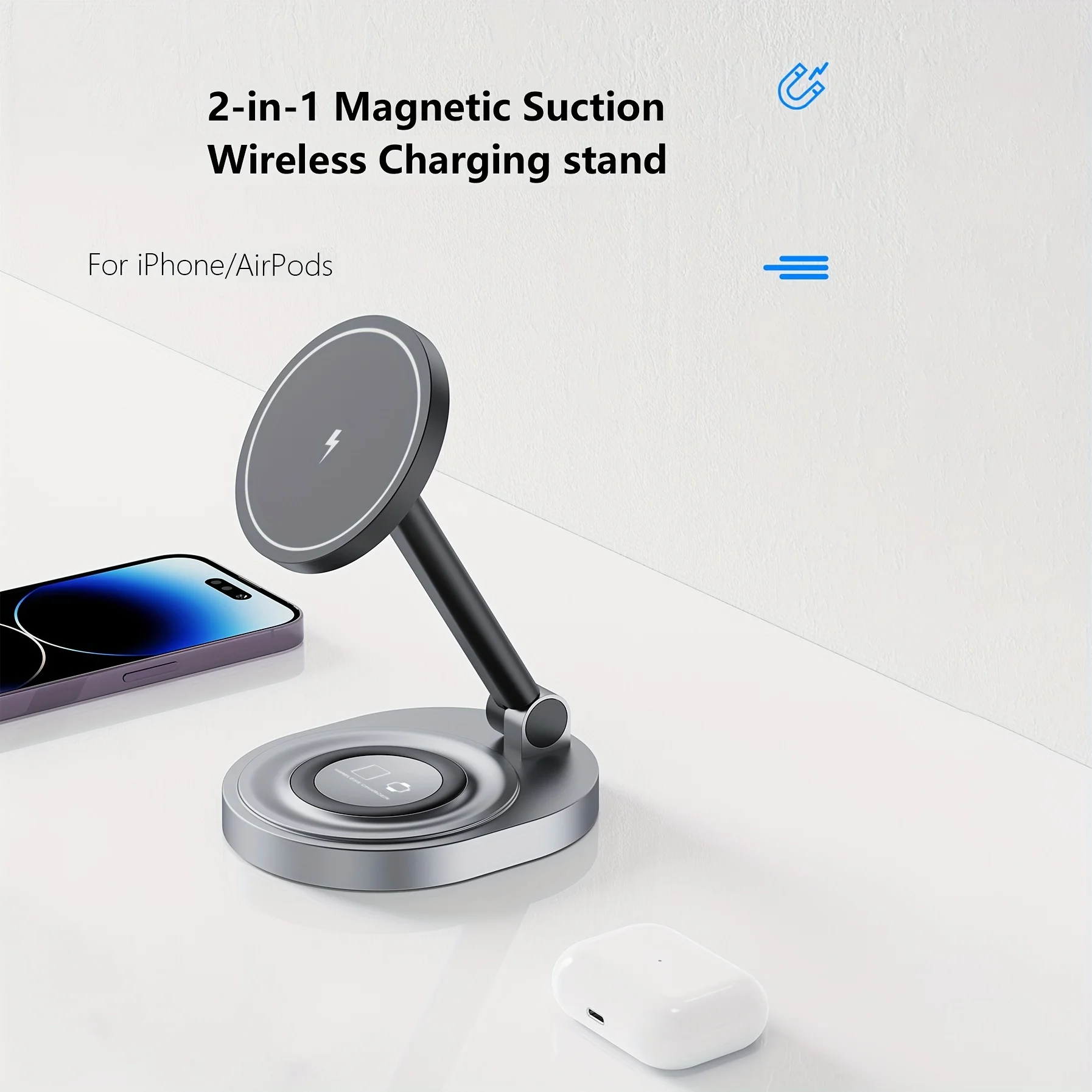 2 In 1 Magnetic Wireless Charg - Xwatch Smartwatch recension och pris