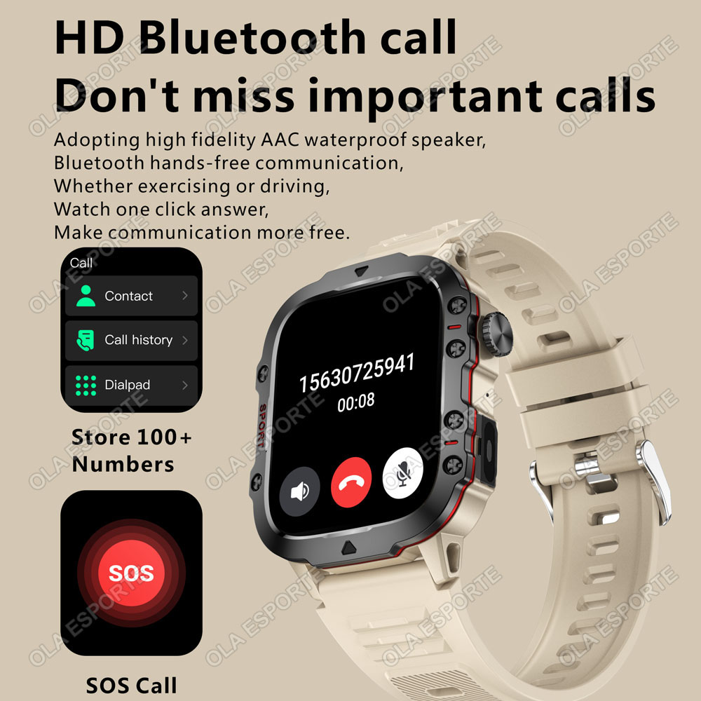 2026 New Military Smart Watch  - Smartwatch Watches For Men Digital recension och pris