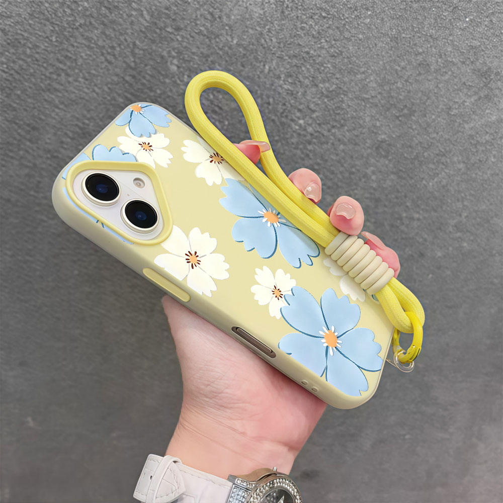 Light Blue White Floral Phone  - Samsung Galaxy Strap recension och pris
