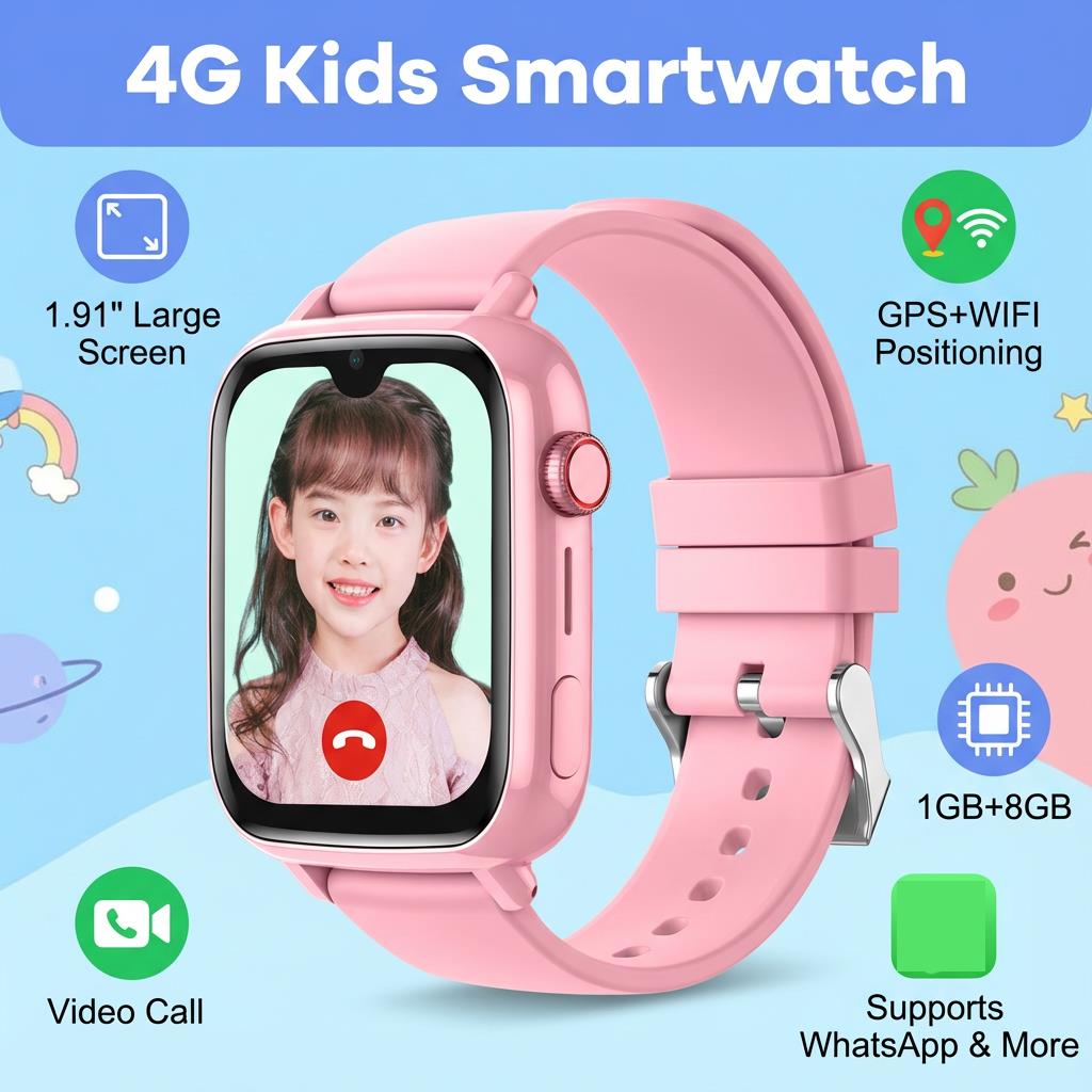 4G Smart Watch Kids GPS WiFi L - Smartwatch Watches For Kids With Gps recension och pris