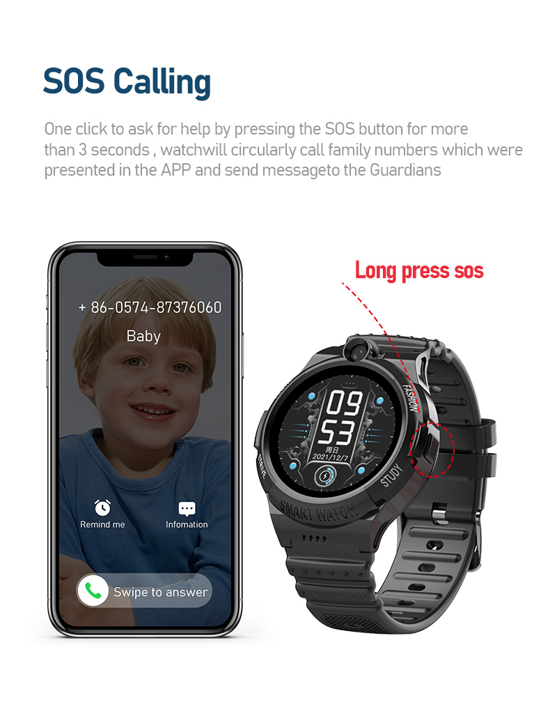 Getfitsoo 4G Kid Smart Watch V - Smartwatch Watches For Kids With Gps recension och pris