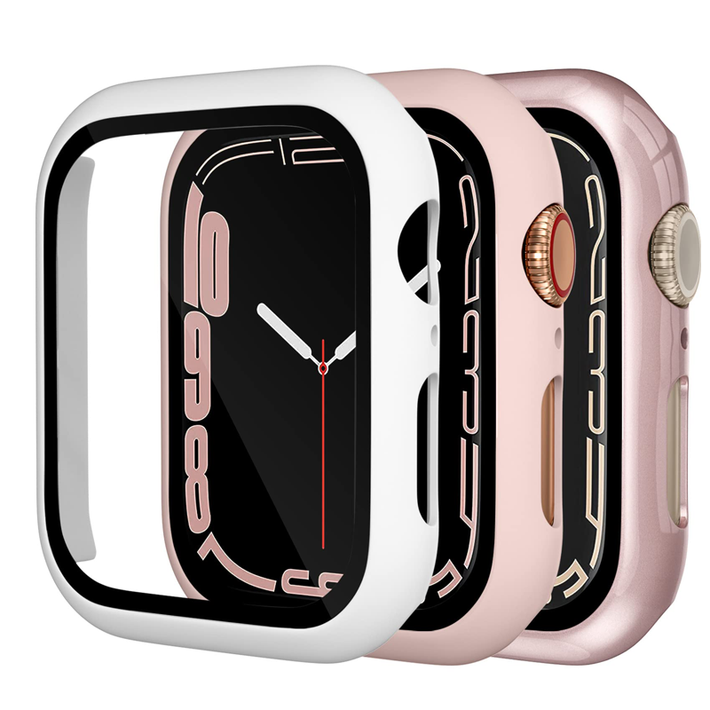 Tempered Glass+ cover For Appl - Iwatch Smartwatch Series 7 recension och pris