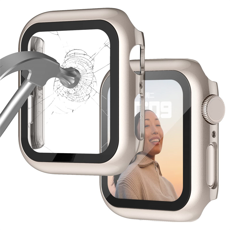 Tempered Glass+ cover For Appl - Iwatch Smartwatch Series 7 recension och pris