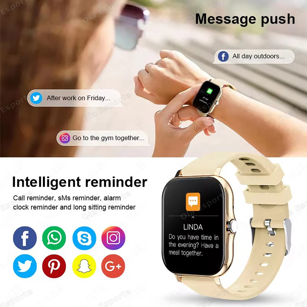 Smart Watch Android IOS Phone  - Smartwatch Watches For Men Digital recension och pris