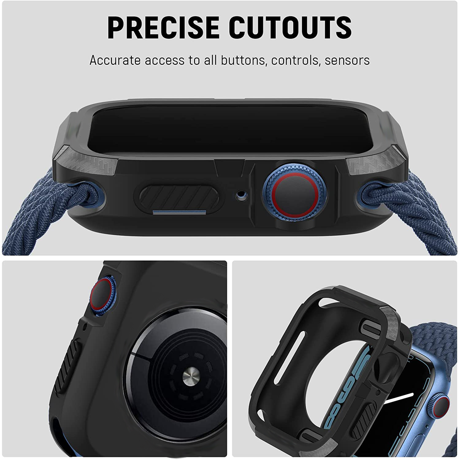 Rugged Cover for Apple Watch C - Iwatch Smartwatch Series 7 recension och pris